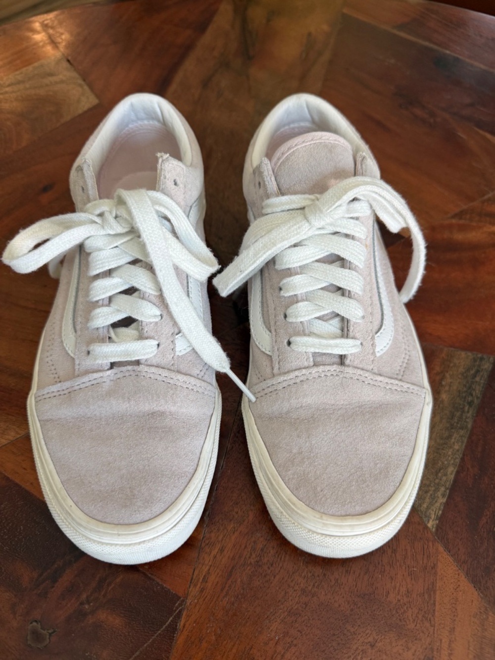 Lavender Suede Old Skool Vans - women's size 7.5